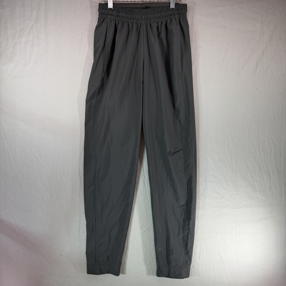 Nike Pants Mens Small Gray Lightweight Nylon Running Active Drawstring